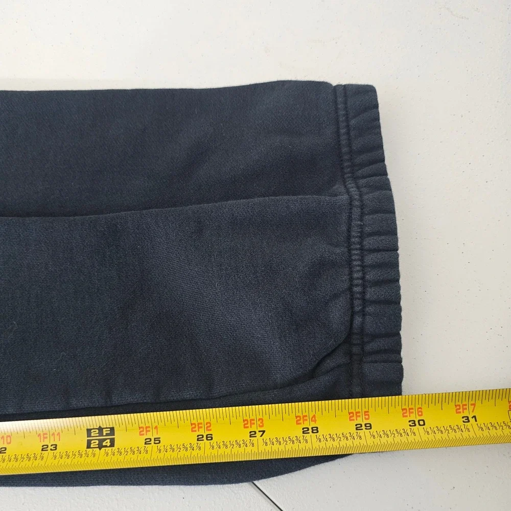 Nike Sportswear Fleece Sweatpants Joggers Large Black Embroidered Y2K Comfy